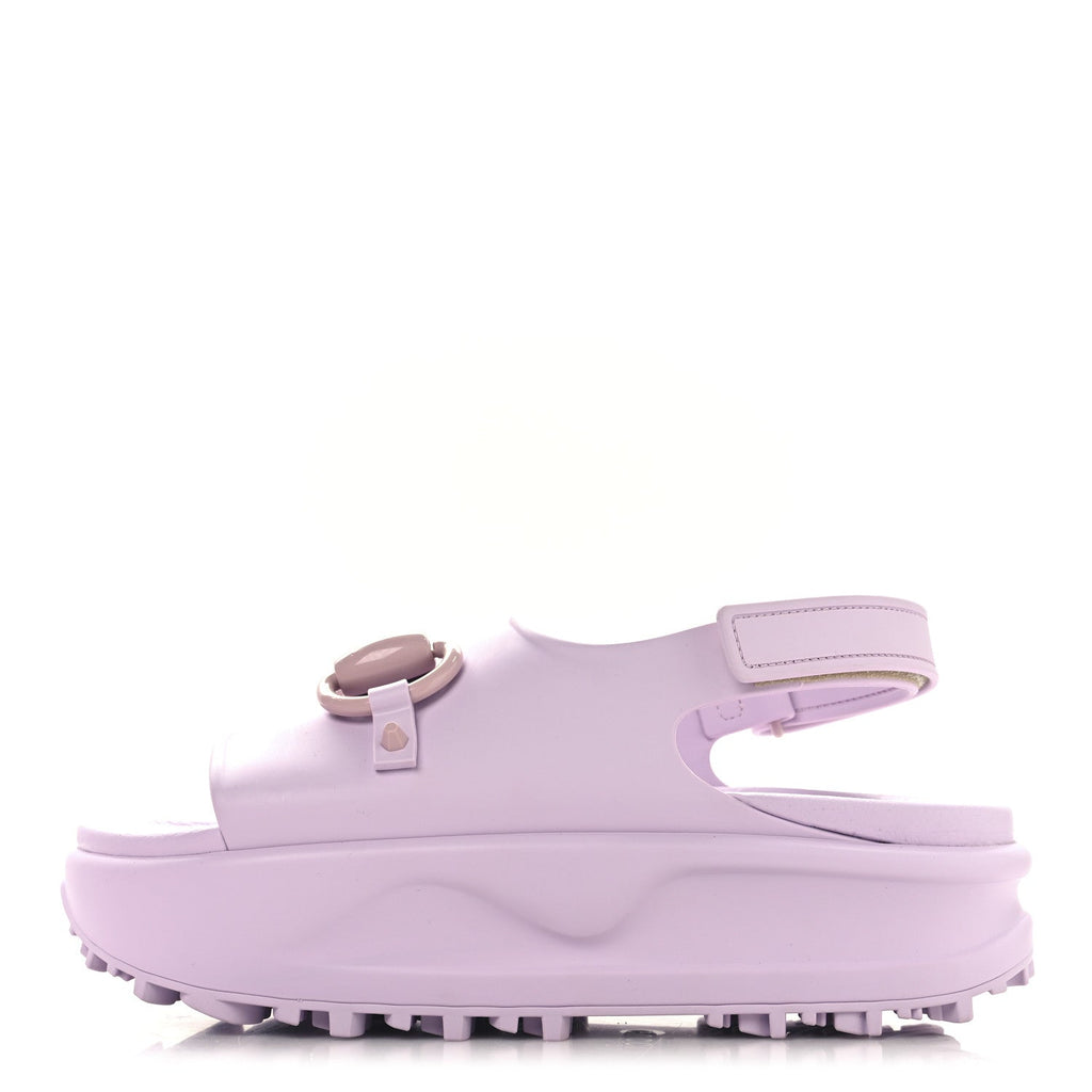 Soft Rubber Horsebit Touch Womens Strapped Sandals 36 Talc Pink