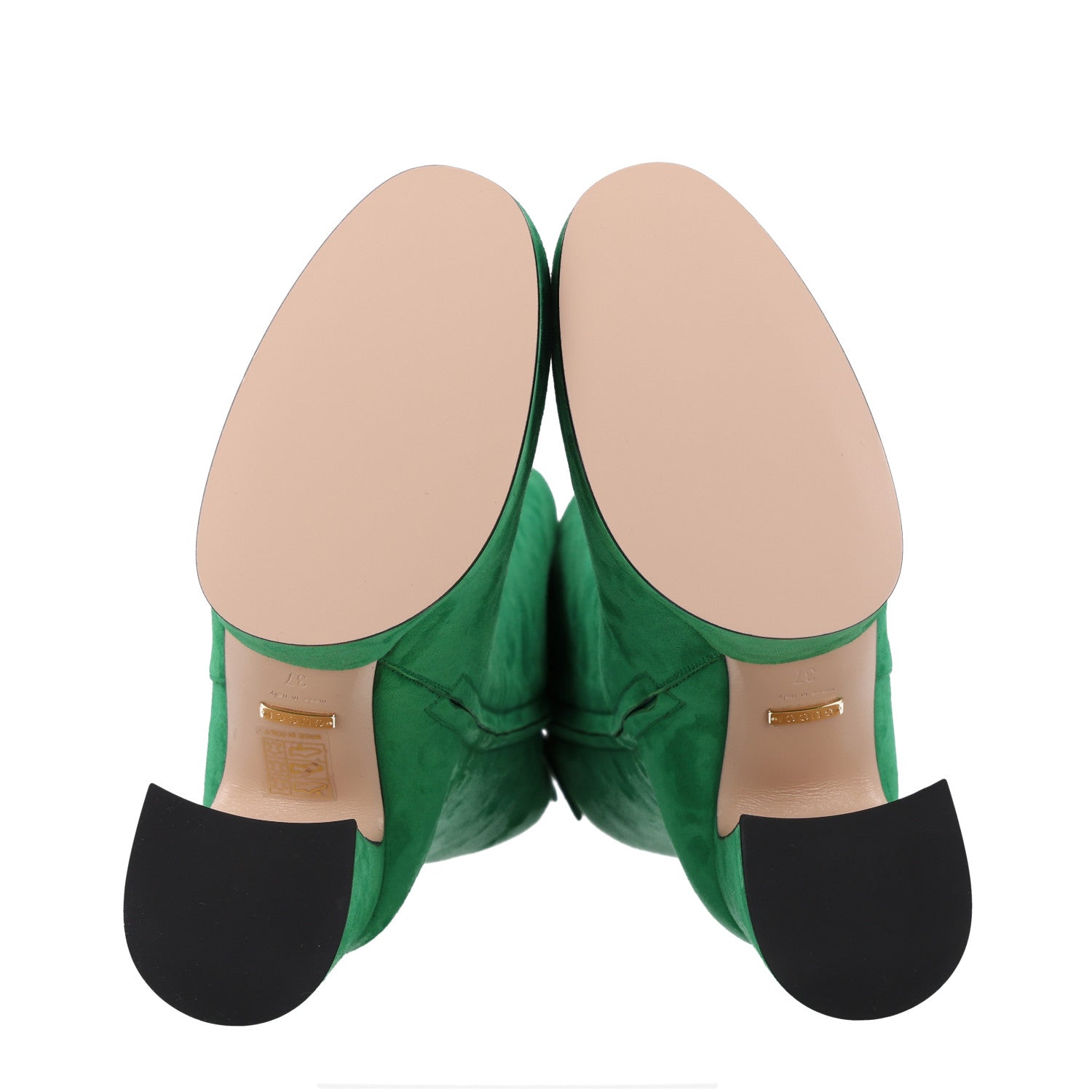 Kid Scamosciato Knee High Boots 37 Green