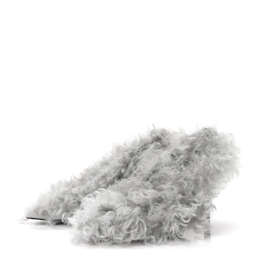 Shearling Musa Pumps 38 Alpy Gray