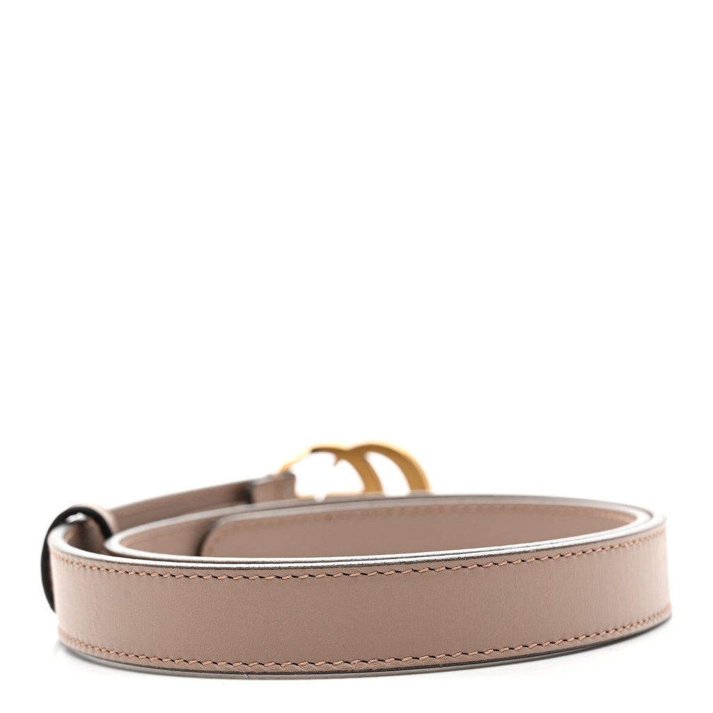 Calfskin Double G 20mm Belt 65 26 Porcelain Rose