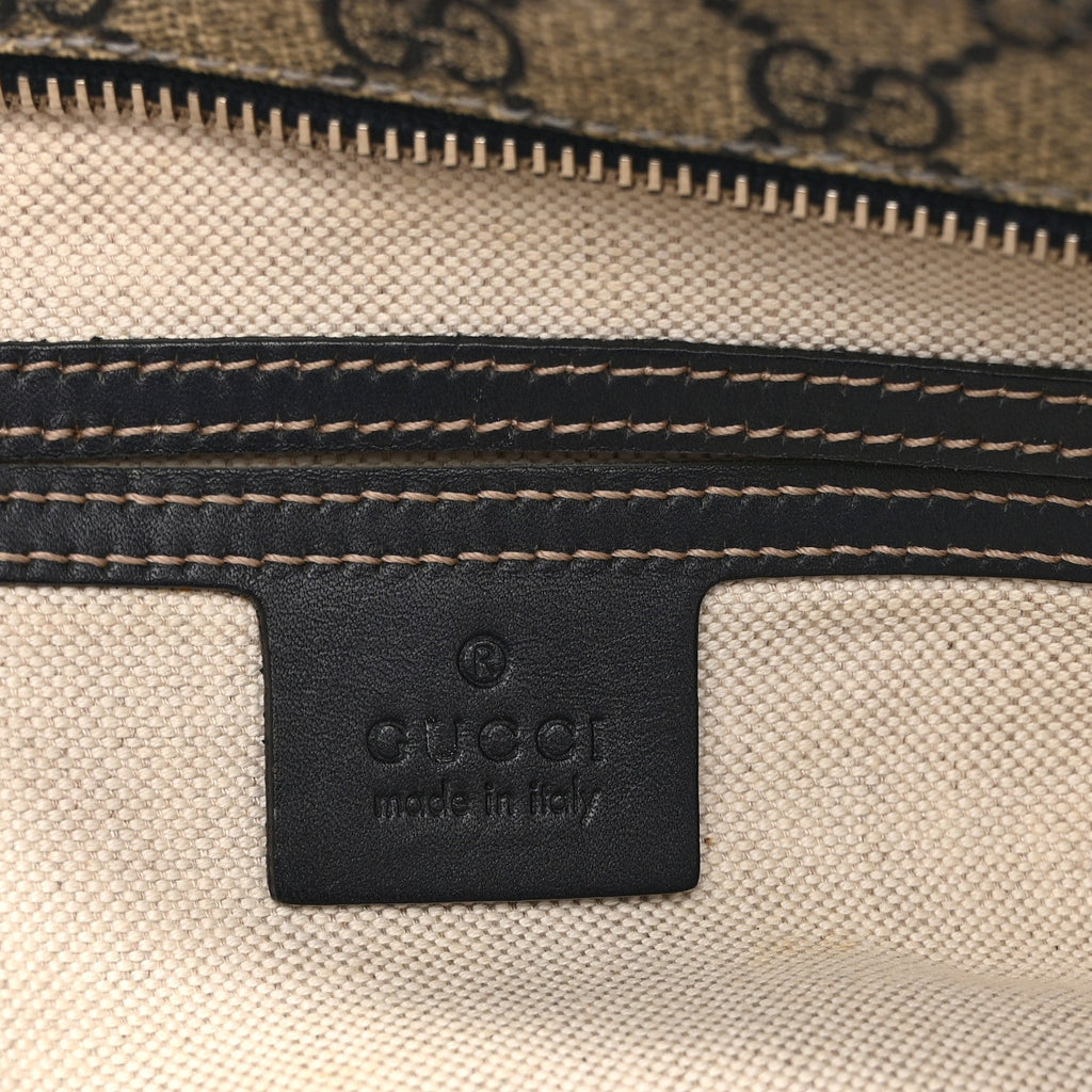 GG Plus Monogram Large Flat Messenger Bag Beige Blue
