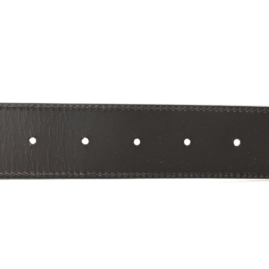 Guccissima Signature Interlocking G Reversible 37mm Belt 100 40 Black Cocoa