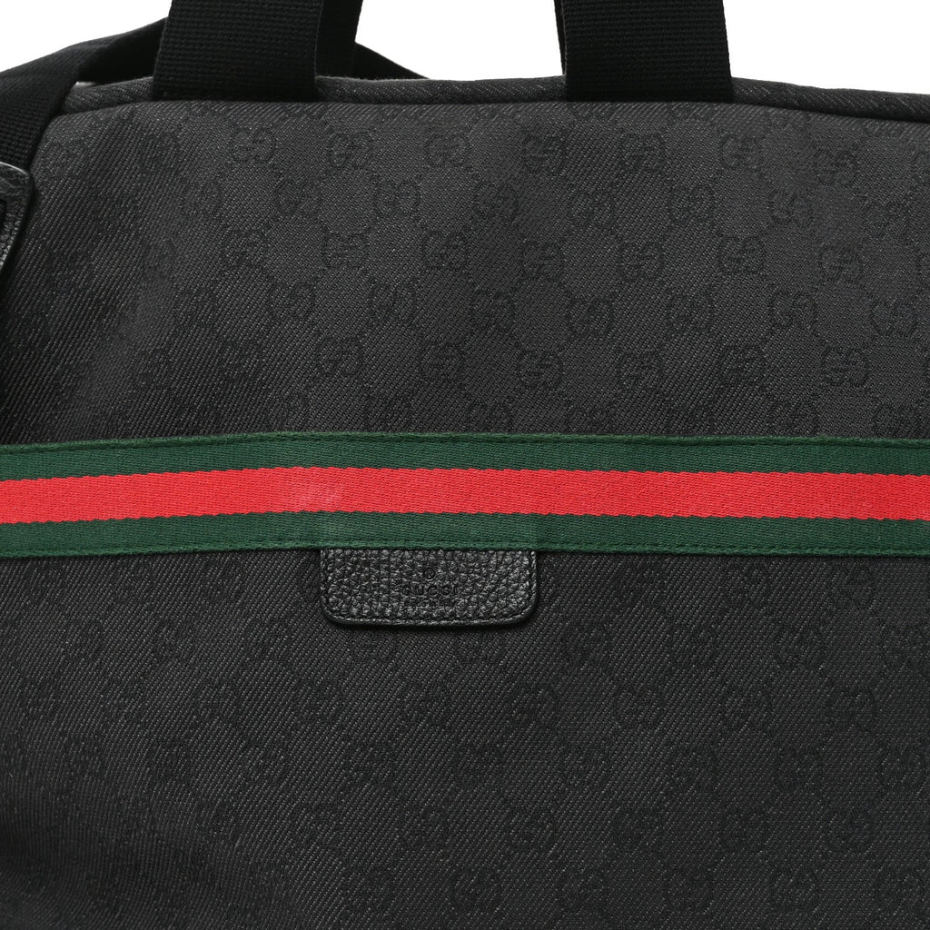 Monogram Web Large Carry On Duffle Bag Black