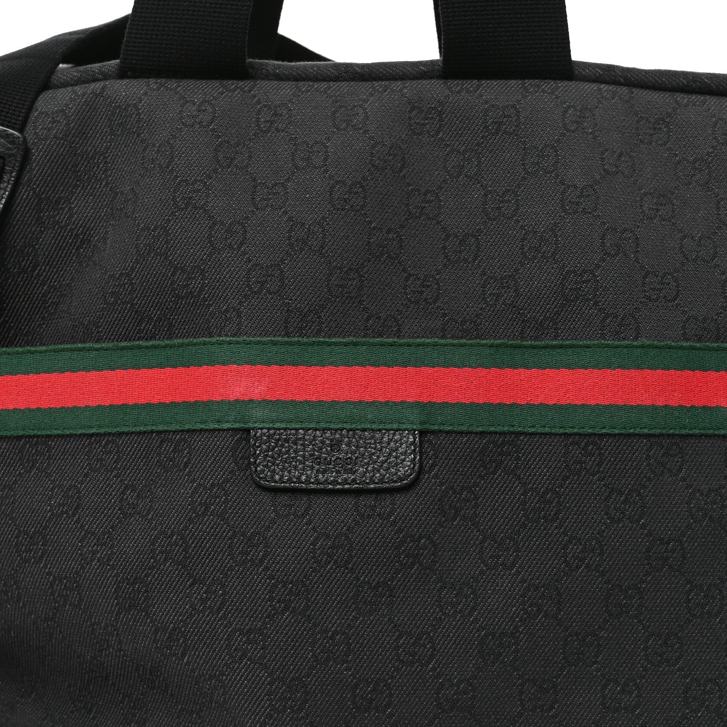 Monogram Web Large Carry On Duffle Bag Black