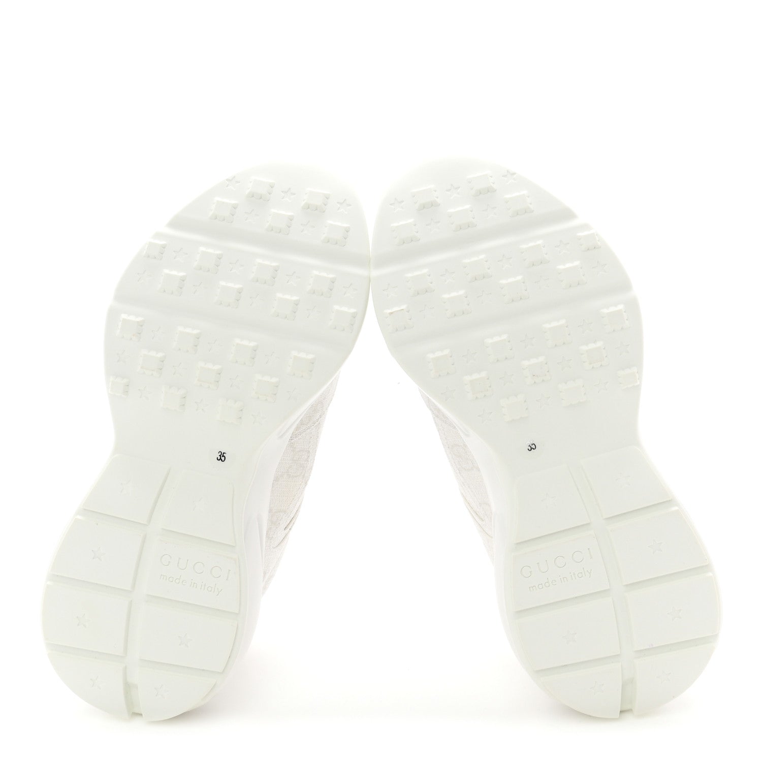 GG Supreme Monogram Womens Rhyton Sneakers 35 White