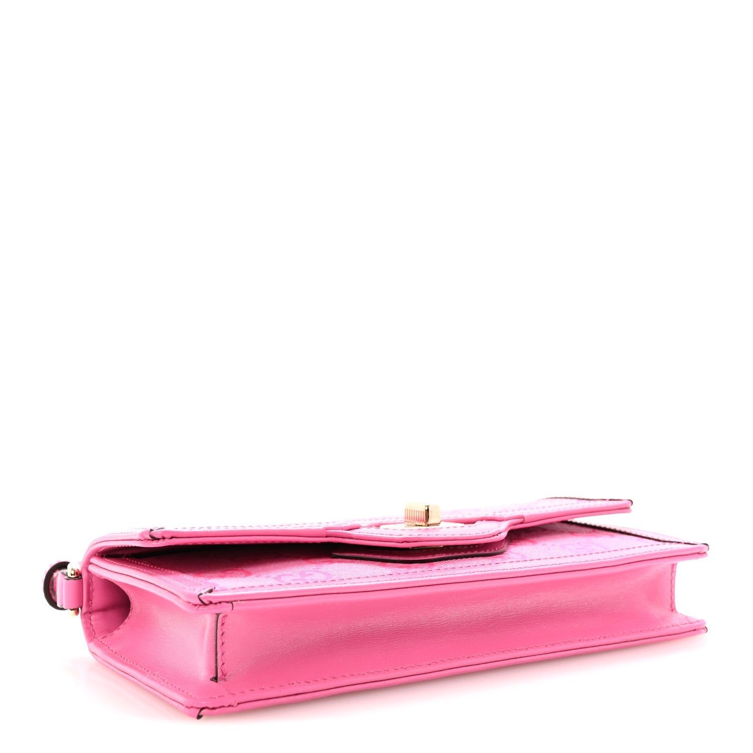 GG Monogram Scratch Lux Calfskin Mini Luce Shoulder Bag Rose Dark Blossom