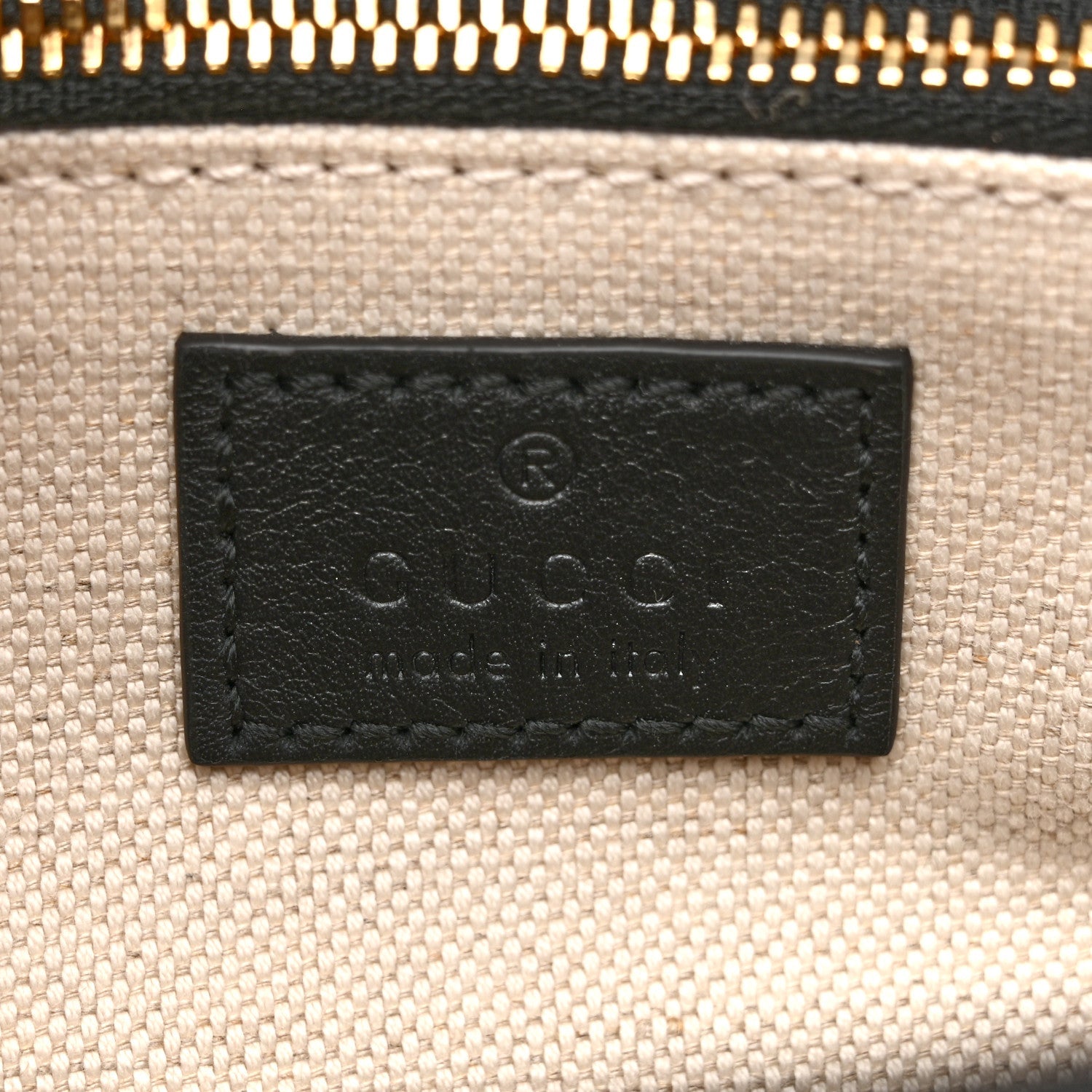 GG Supreme Monogram Horsebit 1955 Soft Small Shoulder Bag Beige Black