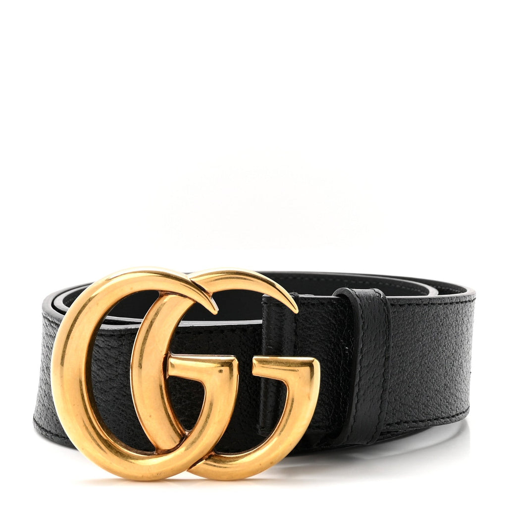 Textured Calfskin Double G 40mm Belt 80 32 Black