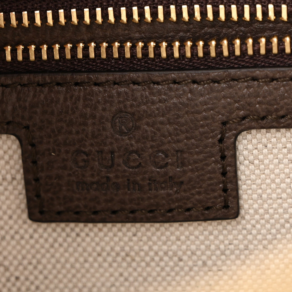 GG Supreme Monogram Web Small Ophidia Top Handle Bag  Beige Ebony