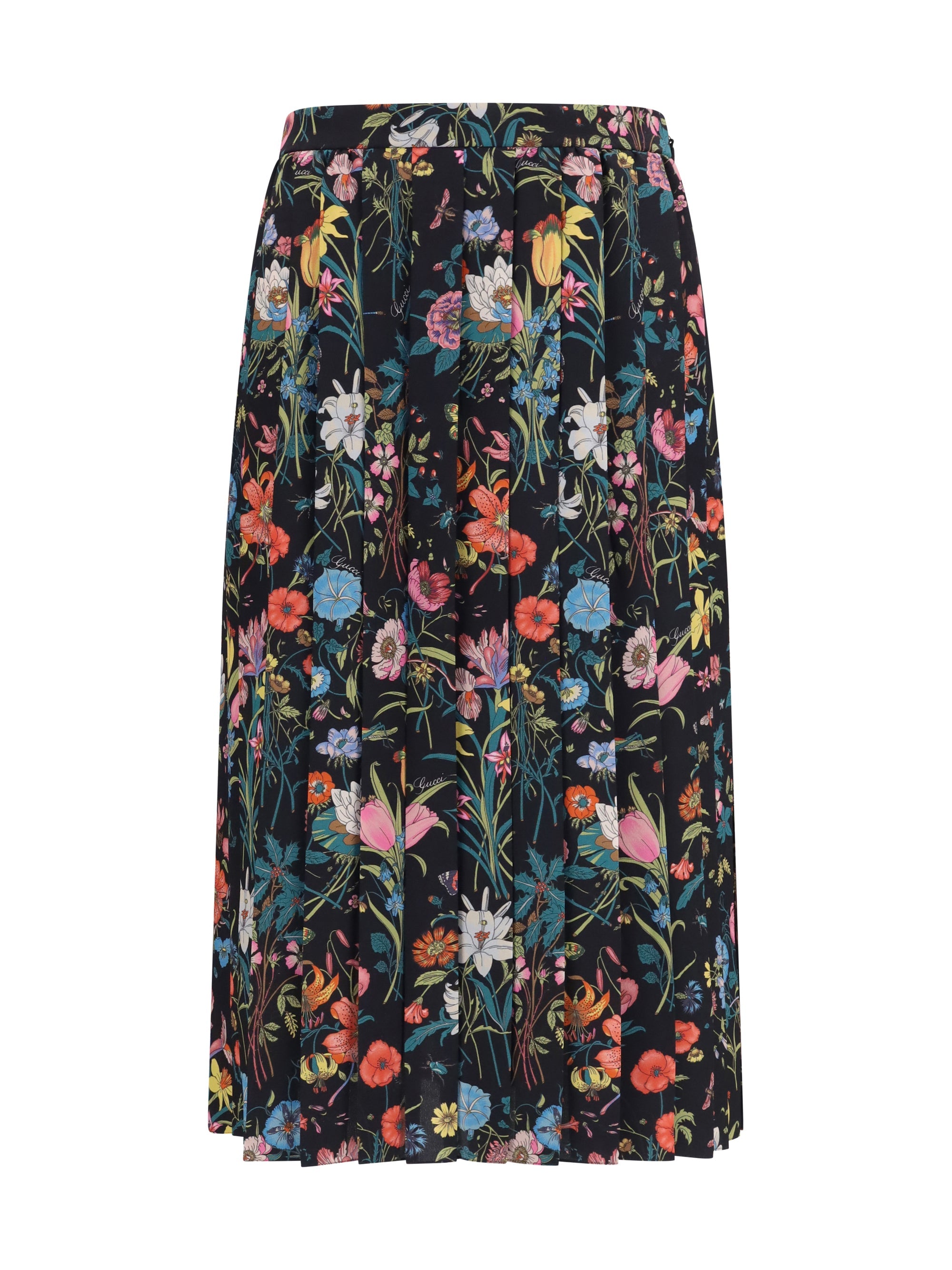 Gucci Flora Skirt — Black