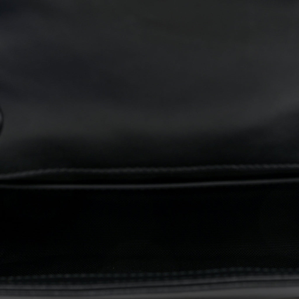 Calfskin Matelasse Monochrome Mini GG Marmont Shoulder Bag Black