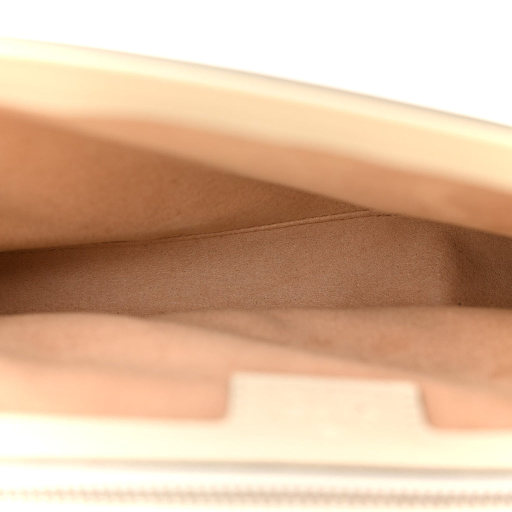 Senna Calfskin Petite GG Top Handle Shoulder Bag Mystic White