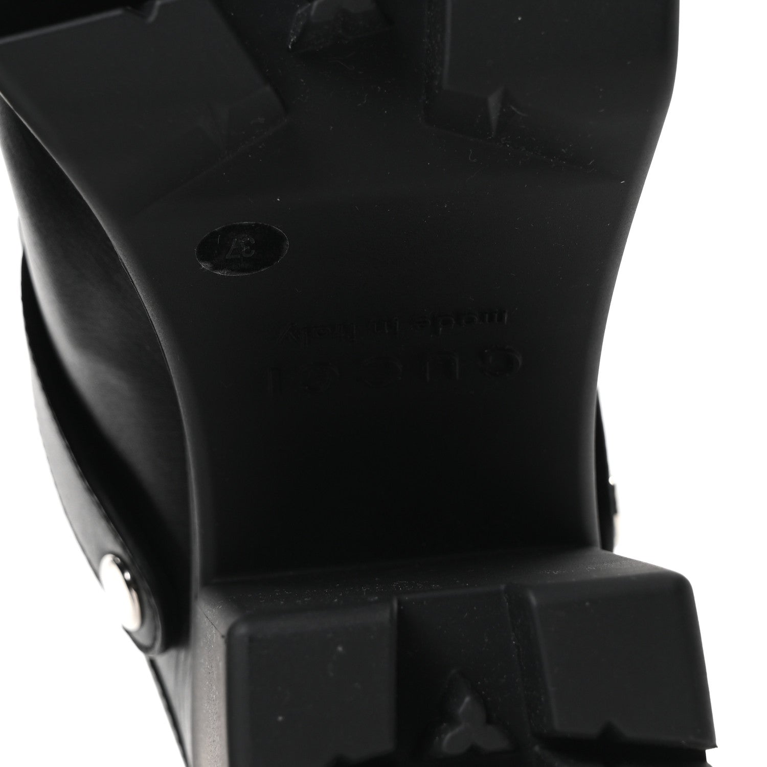 Real Betis Glamour Calfskin Horsebit Platform Mules 37 Black
