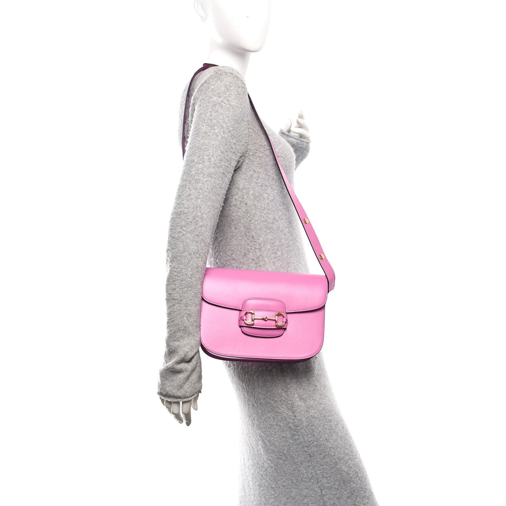Azalea Calfskin Horsebit 1955 Shoulder Bag Libre Pink