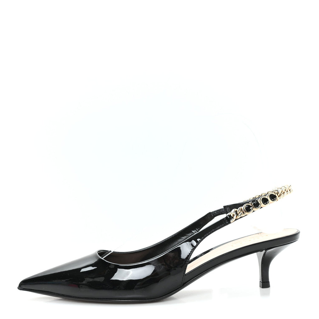 Patent Signoria 35mm Slingback Pumps 36 Black