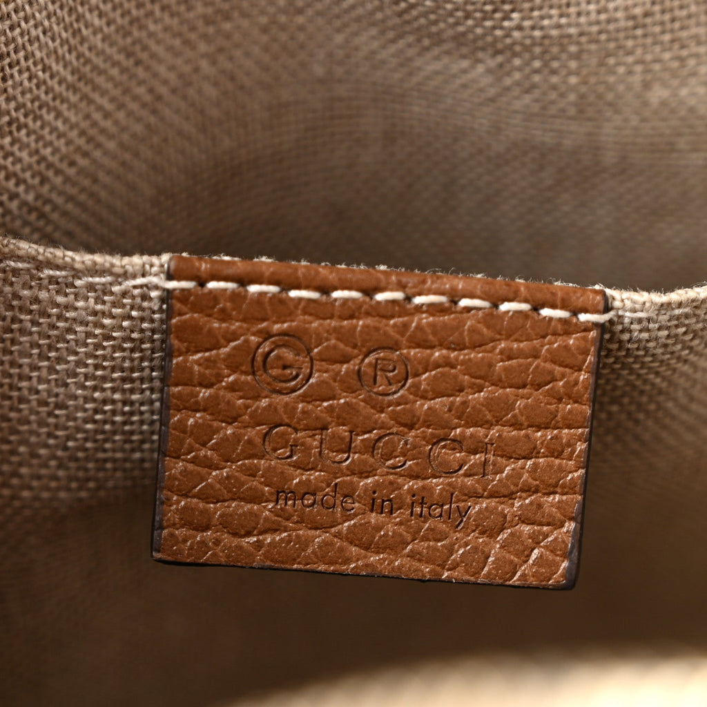 Monogram Mini Bree Messenger Bag Beige Tabacco