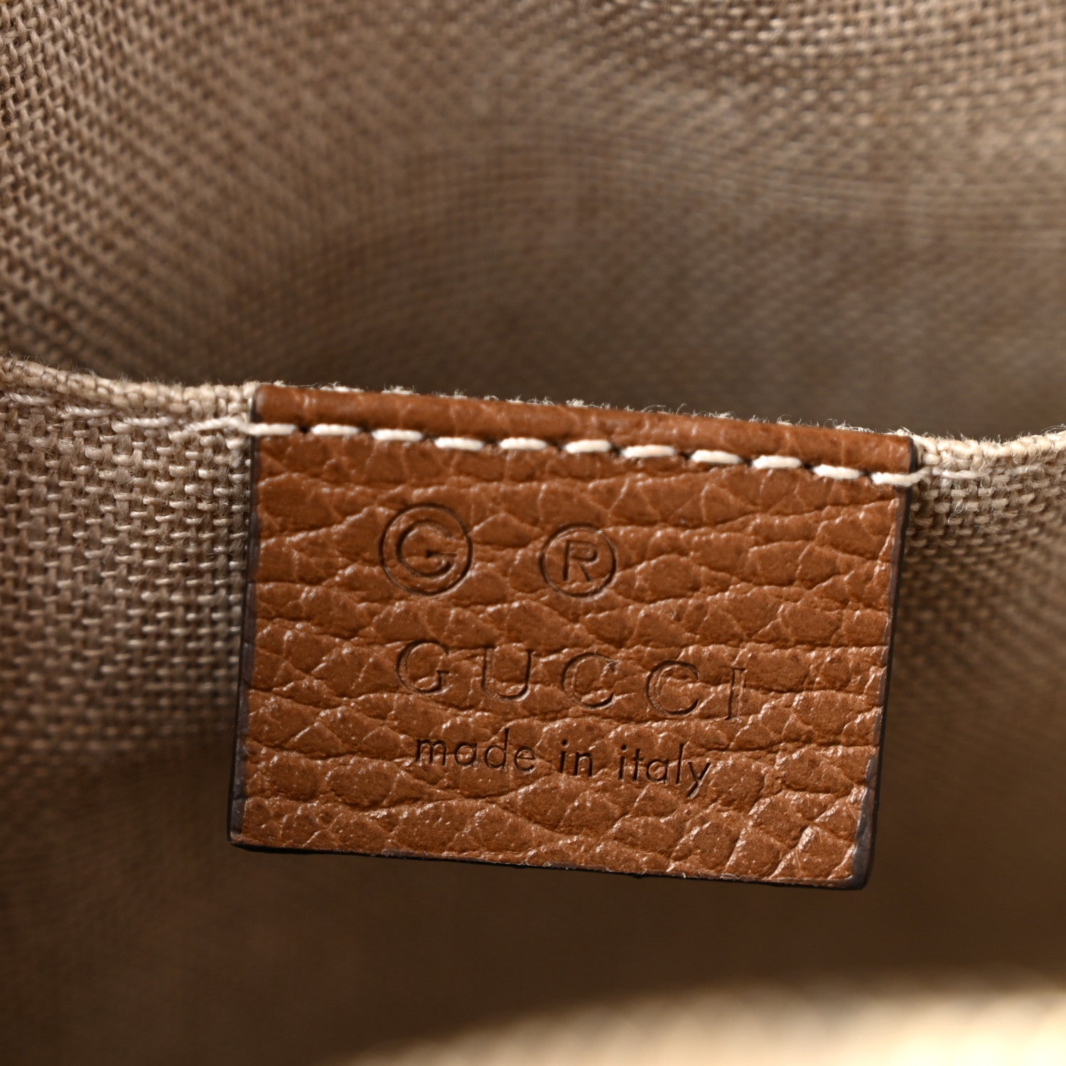 Monogram Mini Bree Messenger Bag Beige Tabacco
