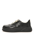 Calfskin GG Tennis Embossed Perforated Mens Interlocking G 55mm Sneakers 11.5 Black