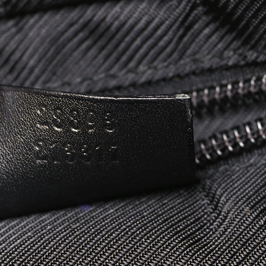 Denim Monogram Tote Bag Black