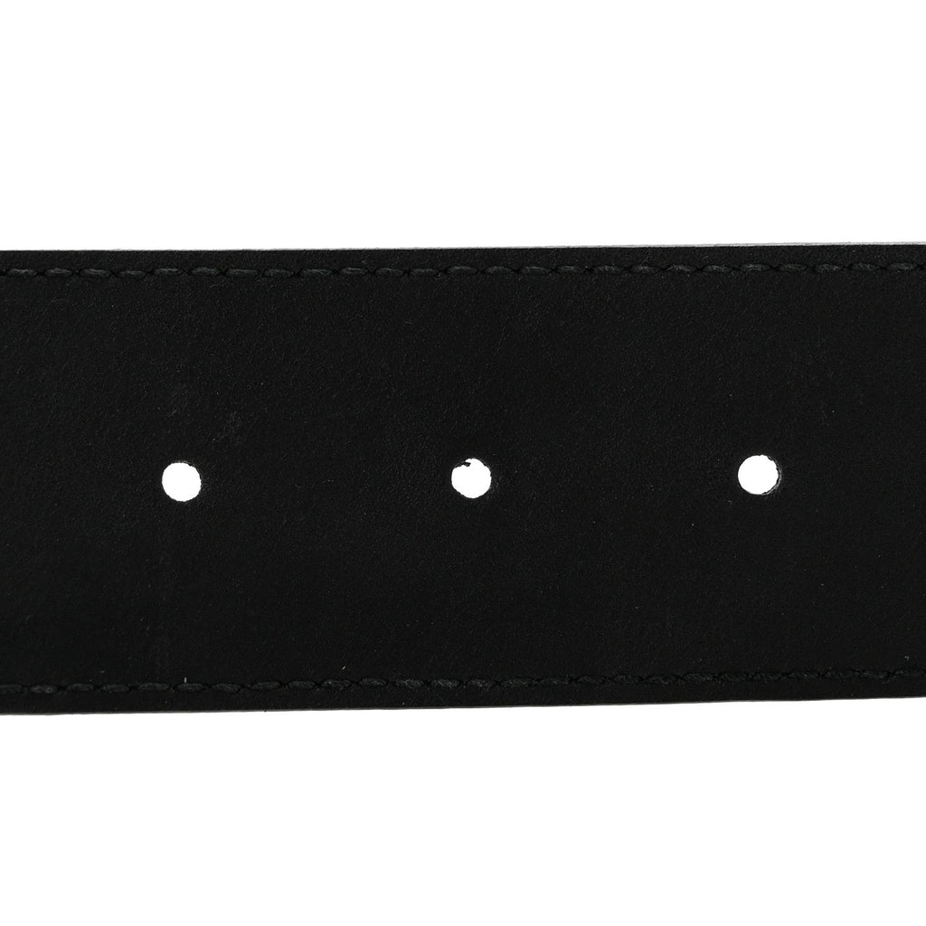 Textured Calfskin Double G 40mm Belt 75 30 Black