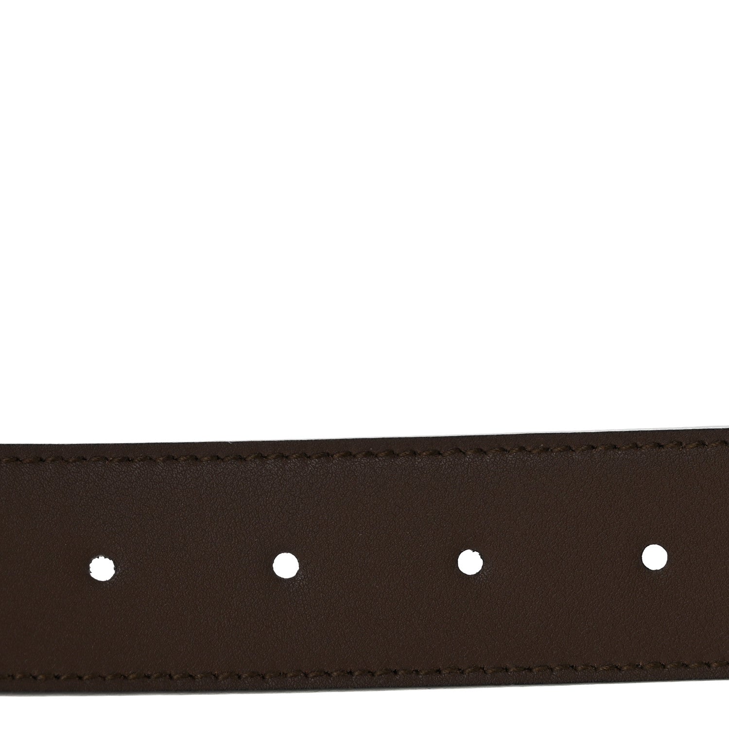 Supreme Monogram Calfskin Rectangular Belt 75 30 Brown