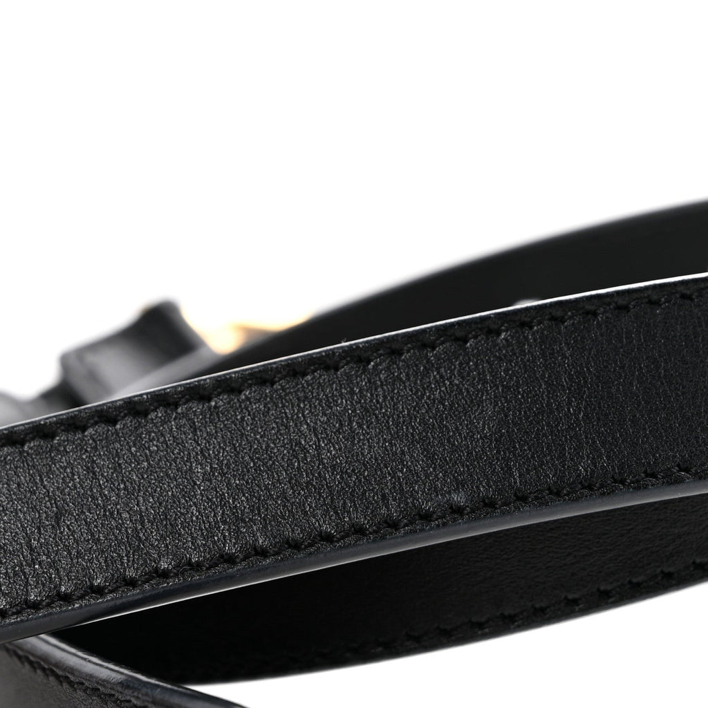 Calfskin Double G 20mm Belt 80 32 Black