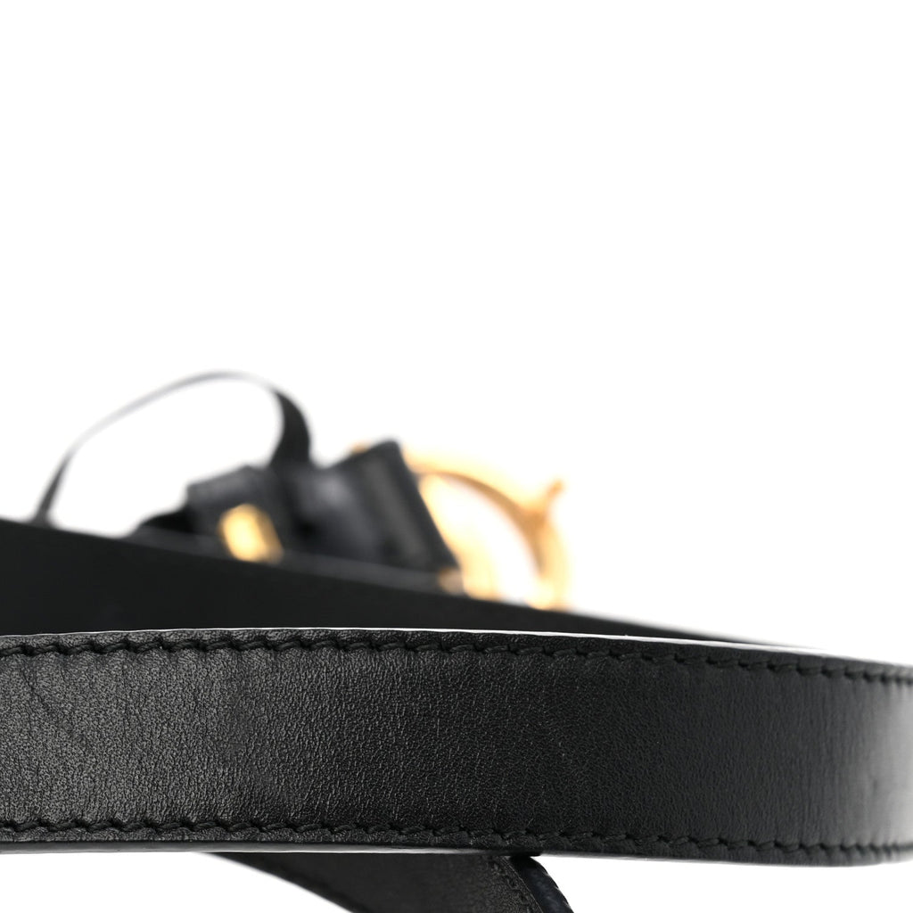 Calfskin Double G 20mm Belt 95 38 Black