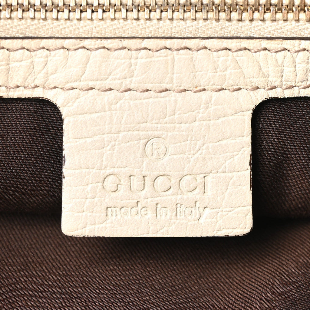 Monogram Medium Horsebit Chain Hobo Off White