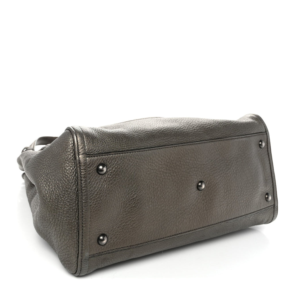 Metallic Cellarius Calfskin Medium Soho Shoulder Bag Sasso
