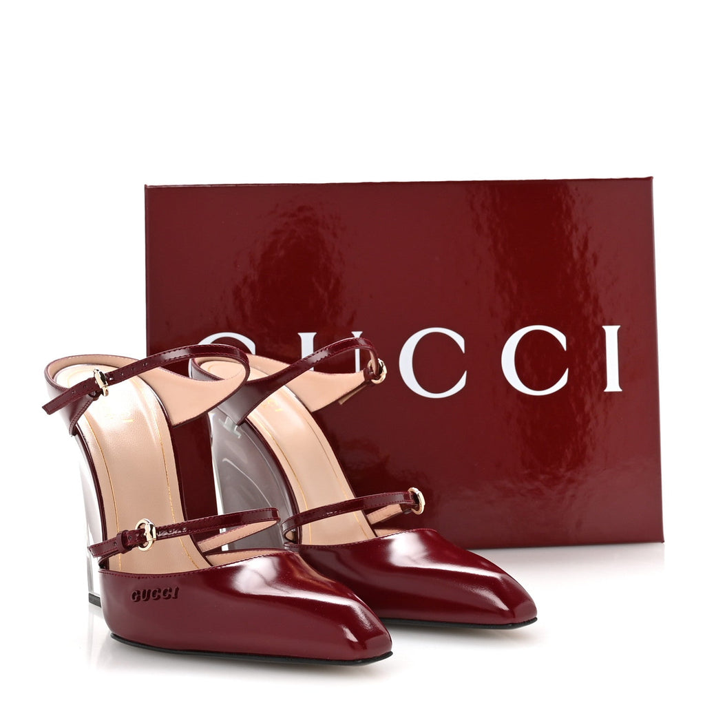 Regent Calfskin Wedge Mules 39 Rosso Ancora
