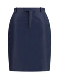 Gucci Silk Faille Skirt — Navy