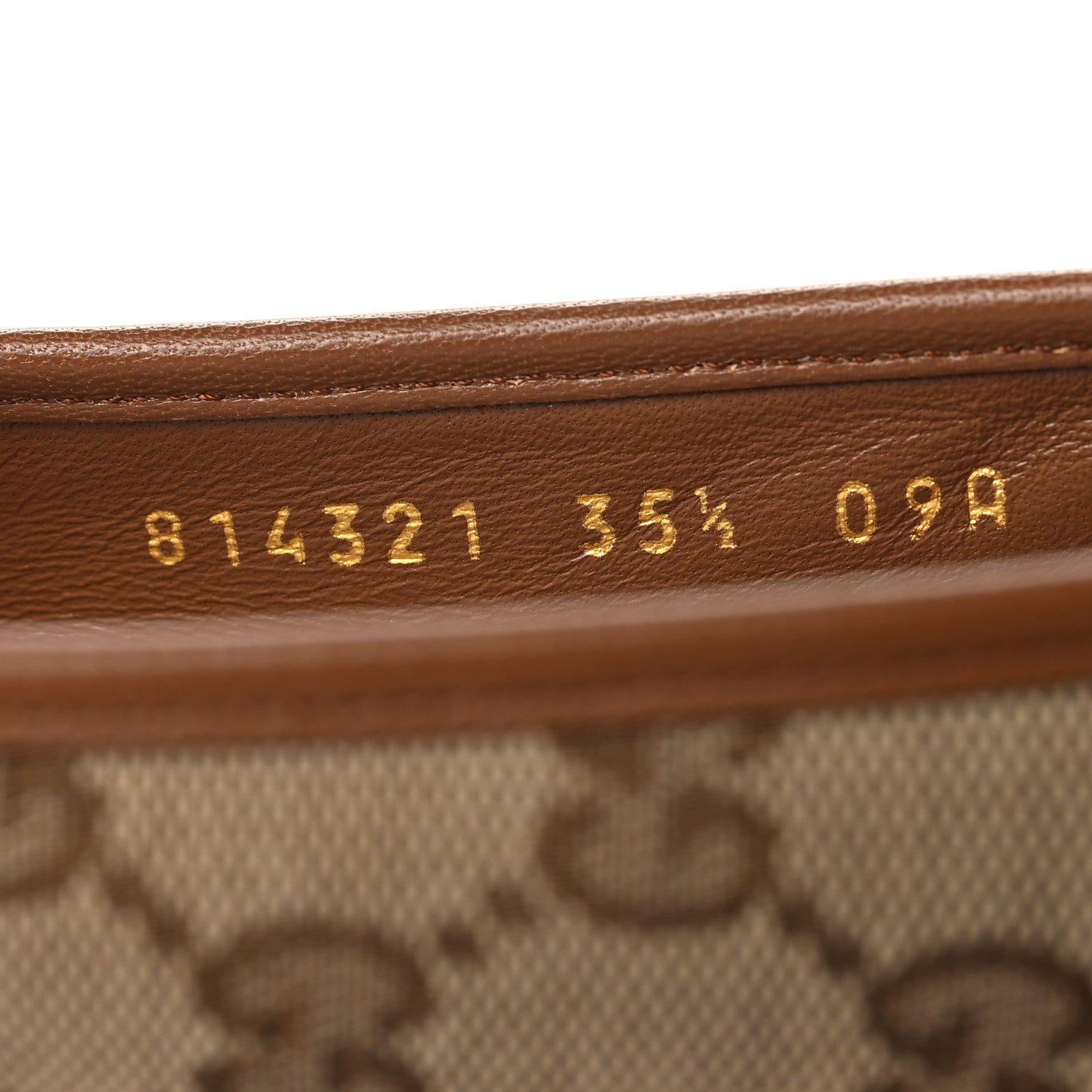 GG Monogram Horsebit Bow Ballet Flats 35.5 Beige Ebony Sundial