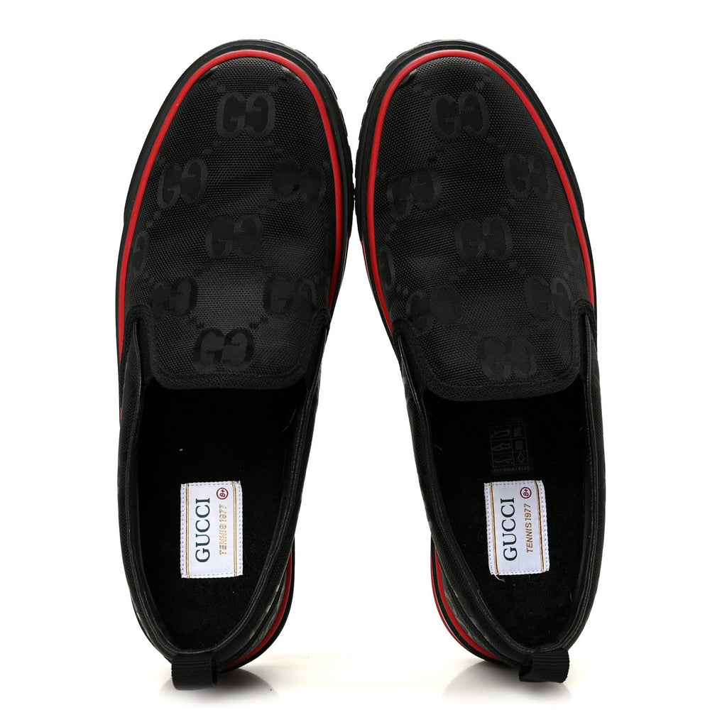GG Nylon Mens 1977 Tennis Slip On Sneakers 8.5 Black