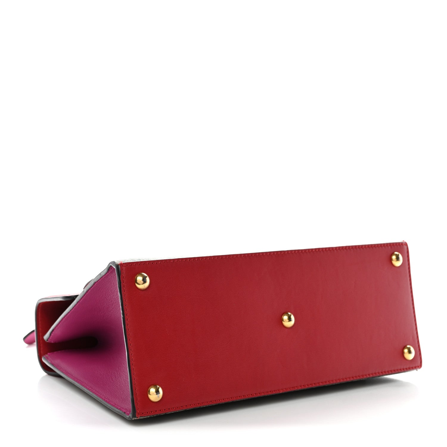 GG Supreme Monogram Calfskin Small Padlock Top Handle Bag Beige Hibiscus Red New Rosette