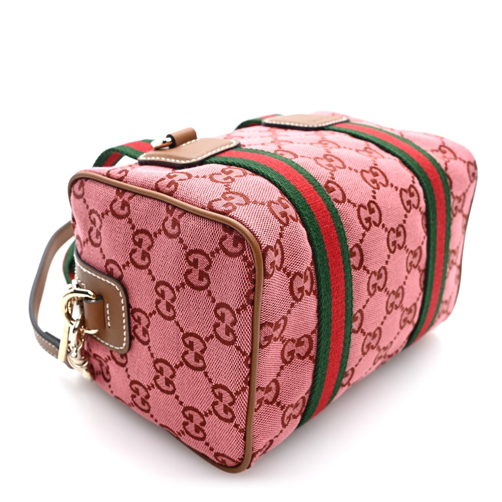 GG Supreme Web Mini GG Top Handle Bag Pink Beige