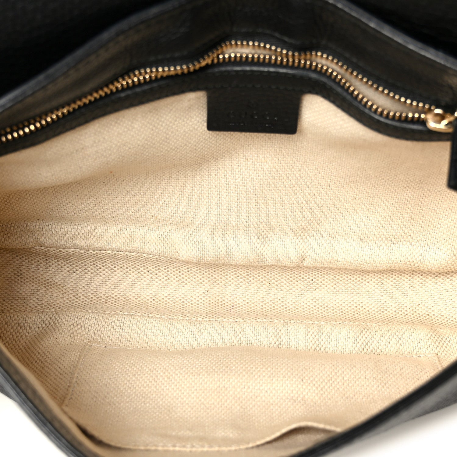 Pebbled Calfskin Medium Soho Flap Crossbody Black