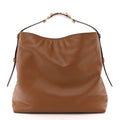Calfskin Beatrix Horsebit Large Tote Bag Brown