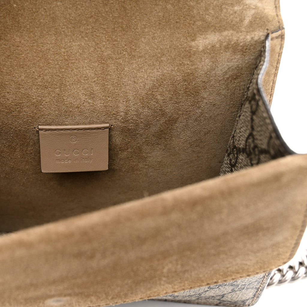 GG Supreme Monogram Mini Dionysus Shoulder Bag Taupe
