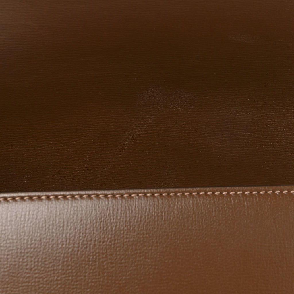 Azalea Calfskin Horsebit 1955 Shoulder Bag Brown Sugar
