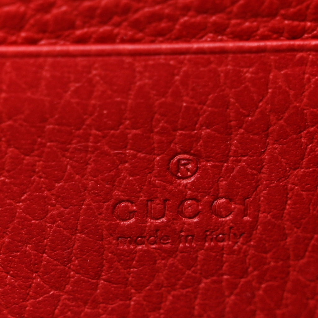 Calfskin Mini Dionysus Chain Wallet Hibiscus Red