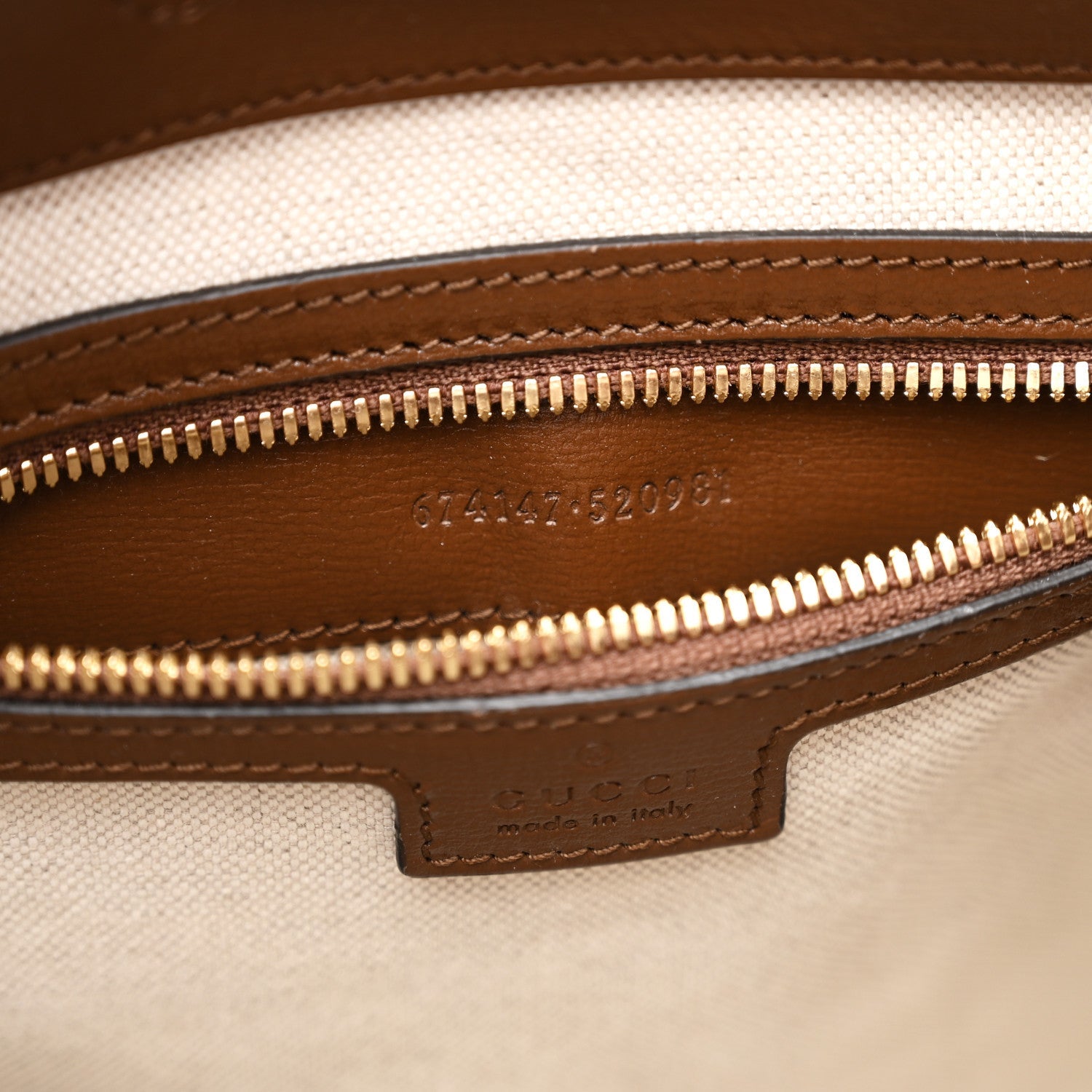 GG Supreme Monogram Azalea Calfskin Retro Interlocking G Buckle Backpack Beige Ebony Brown Sugar