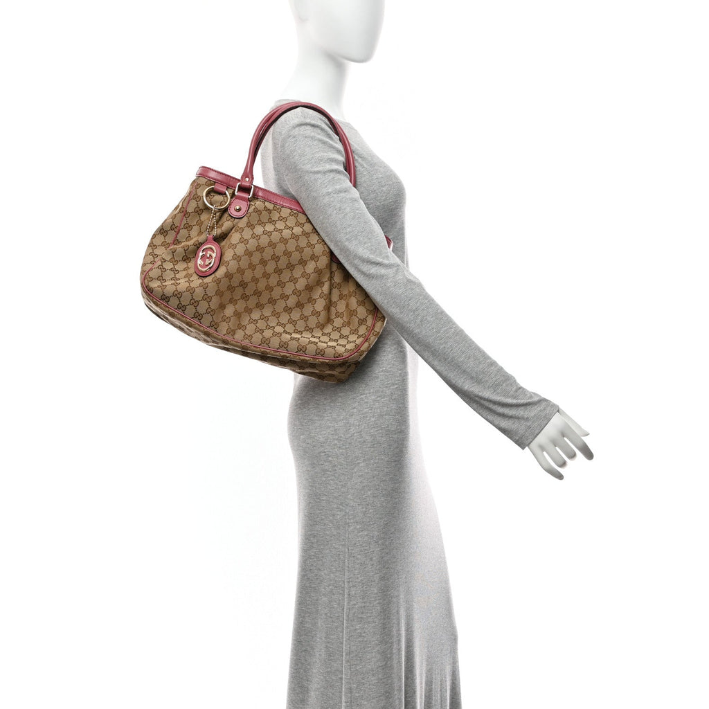 Monogram Medium Sukey Top Handle Tote Peonia Flower