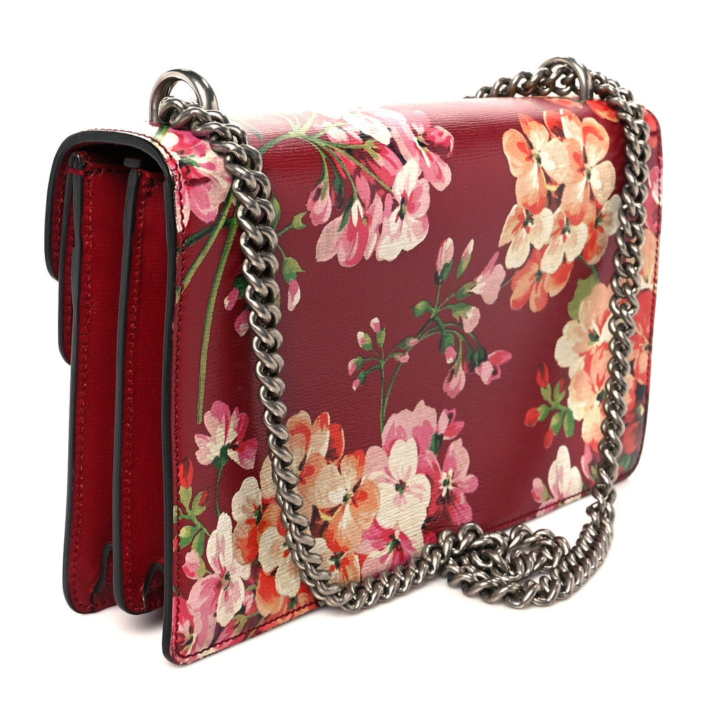 Calfskin Blooms Print Small Dionysus Shoulder Bag Romantic Cherry Multicolor