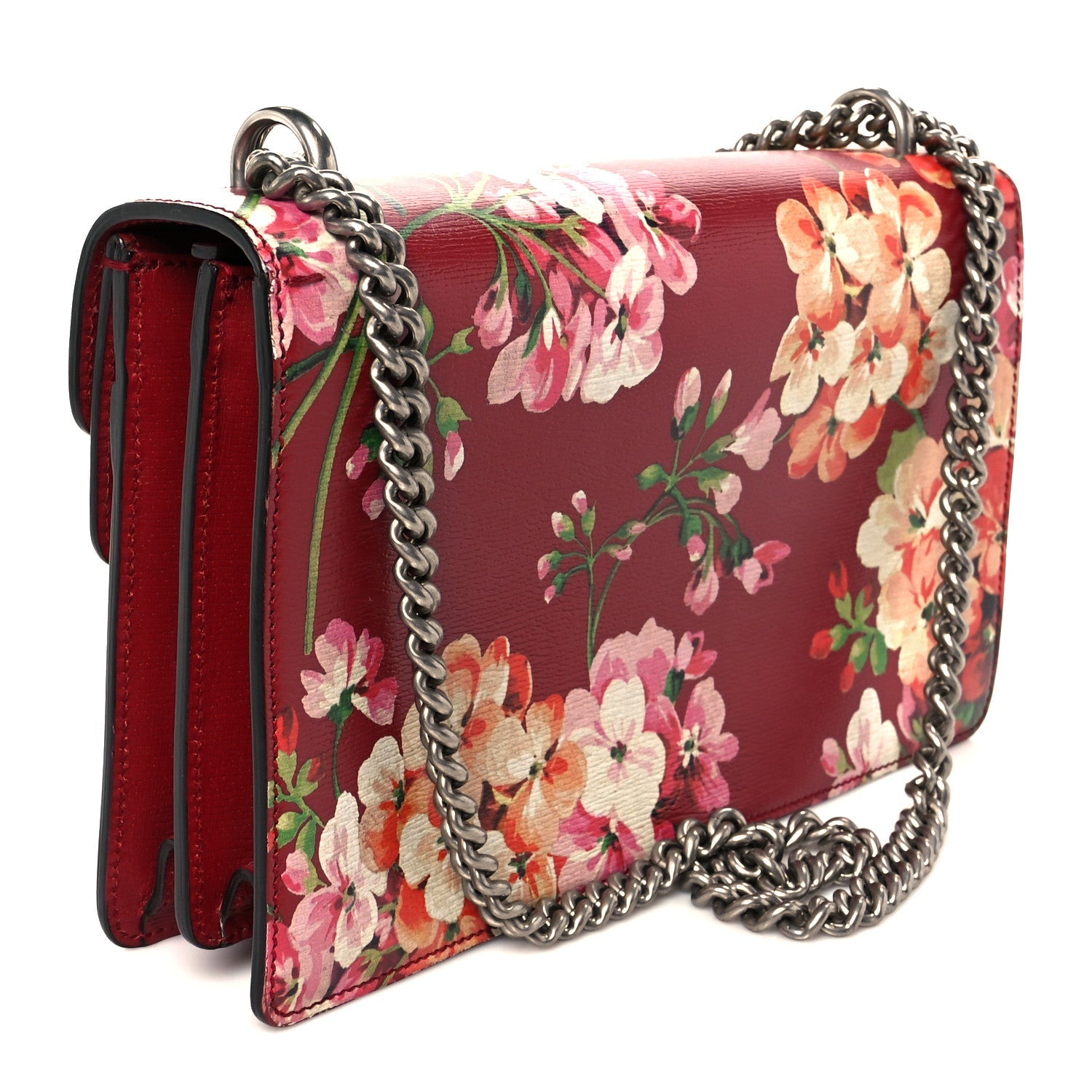 Calfskin Blooms Print Small Dionysus Shoulder Bag Romantic Cherry Multicolor