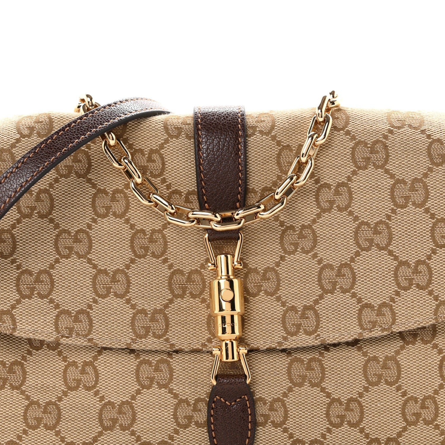 Monogram Medium Aperitivo Shoulder Bag  Sand Brown