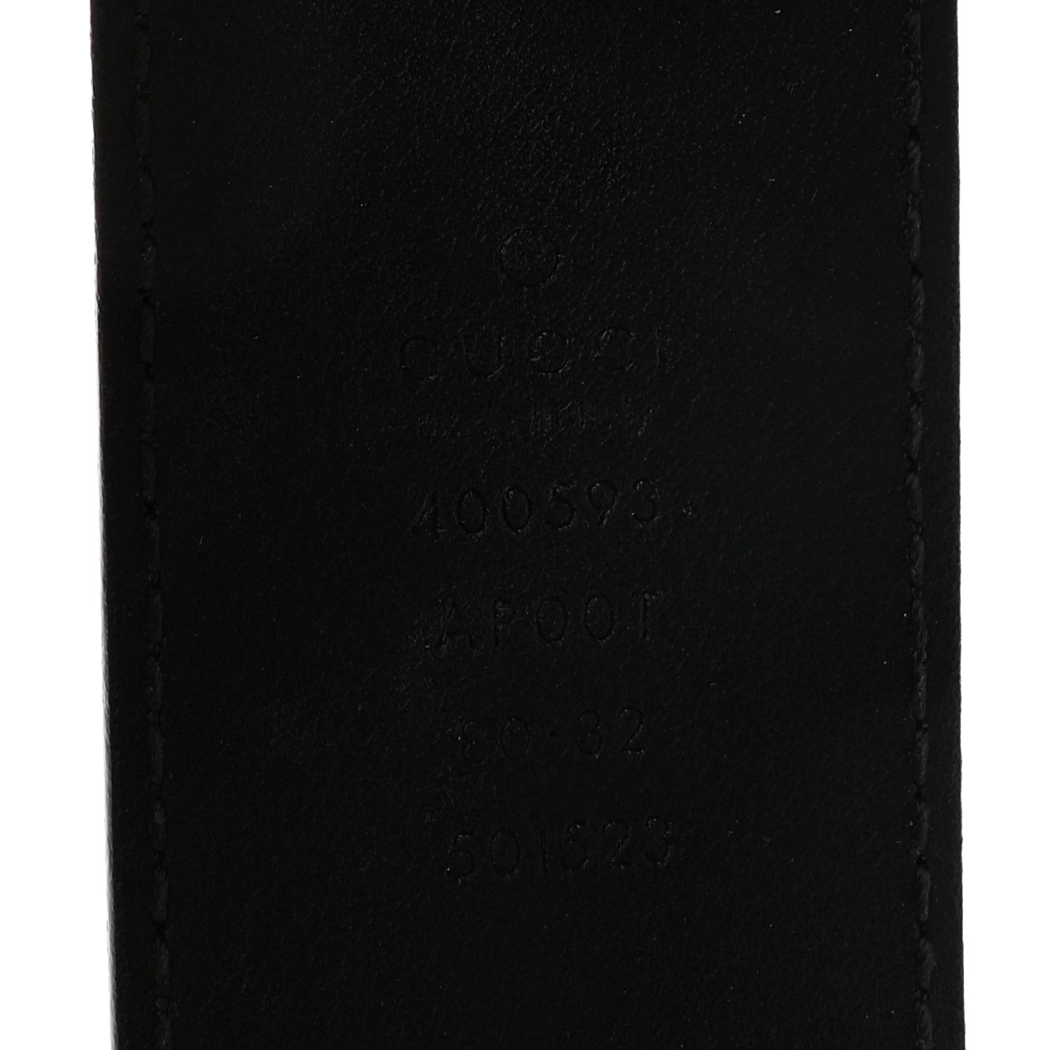 Calfskin Double G 40mm Belt 80 32 Black
