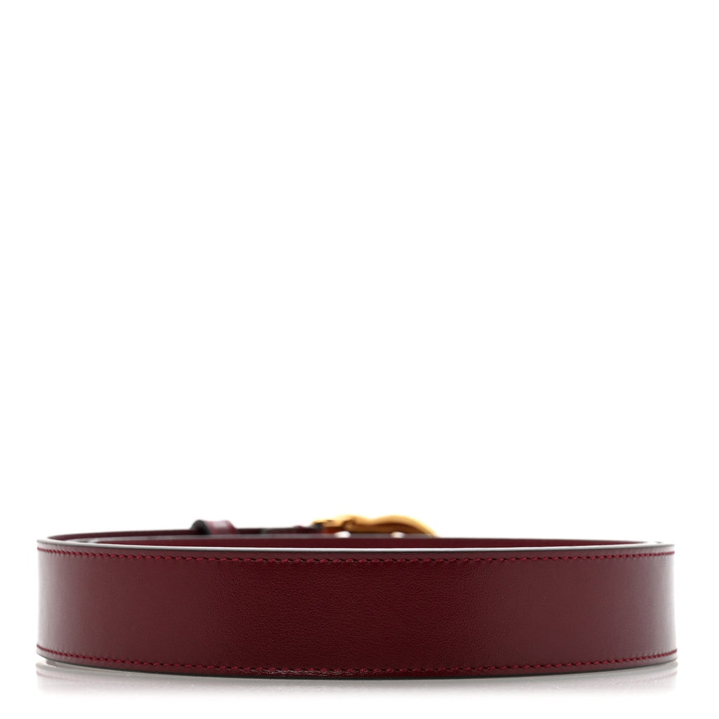 Plutone Calfskin Interlocking G 30mm Belt 100 40 Rosso Ancora