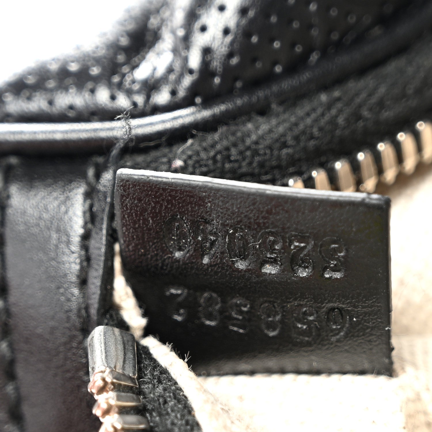 Calfskin GG Tennis Embossed Belt Bag Black