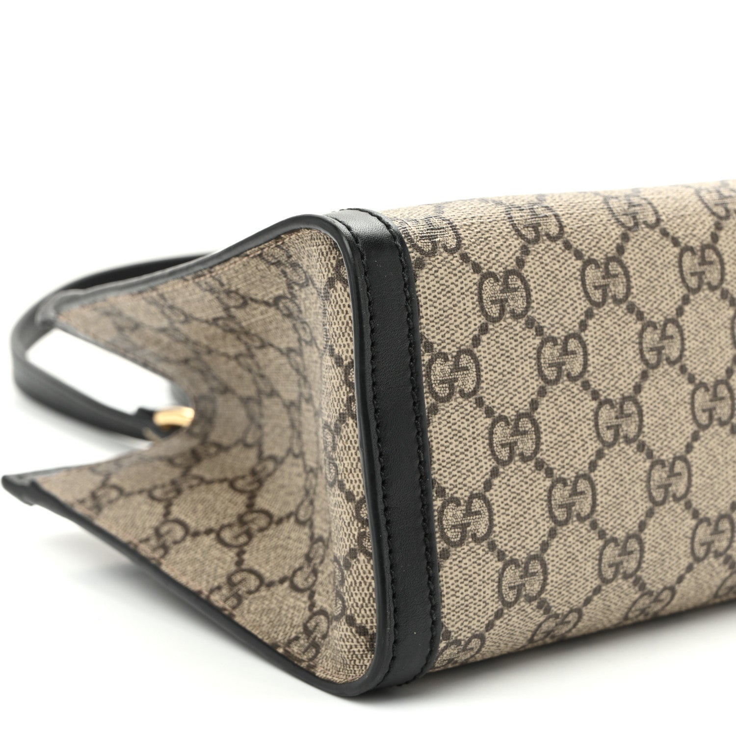 GG Supreme Monogram Small Padlock Tote Black