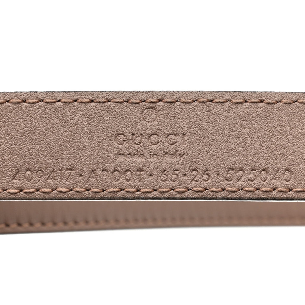Calfskin Double G 20mm Belt 65 26 Porcelain Rose